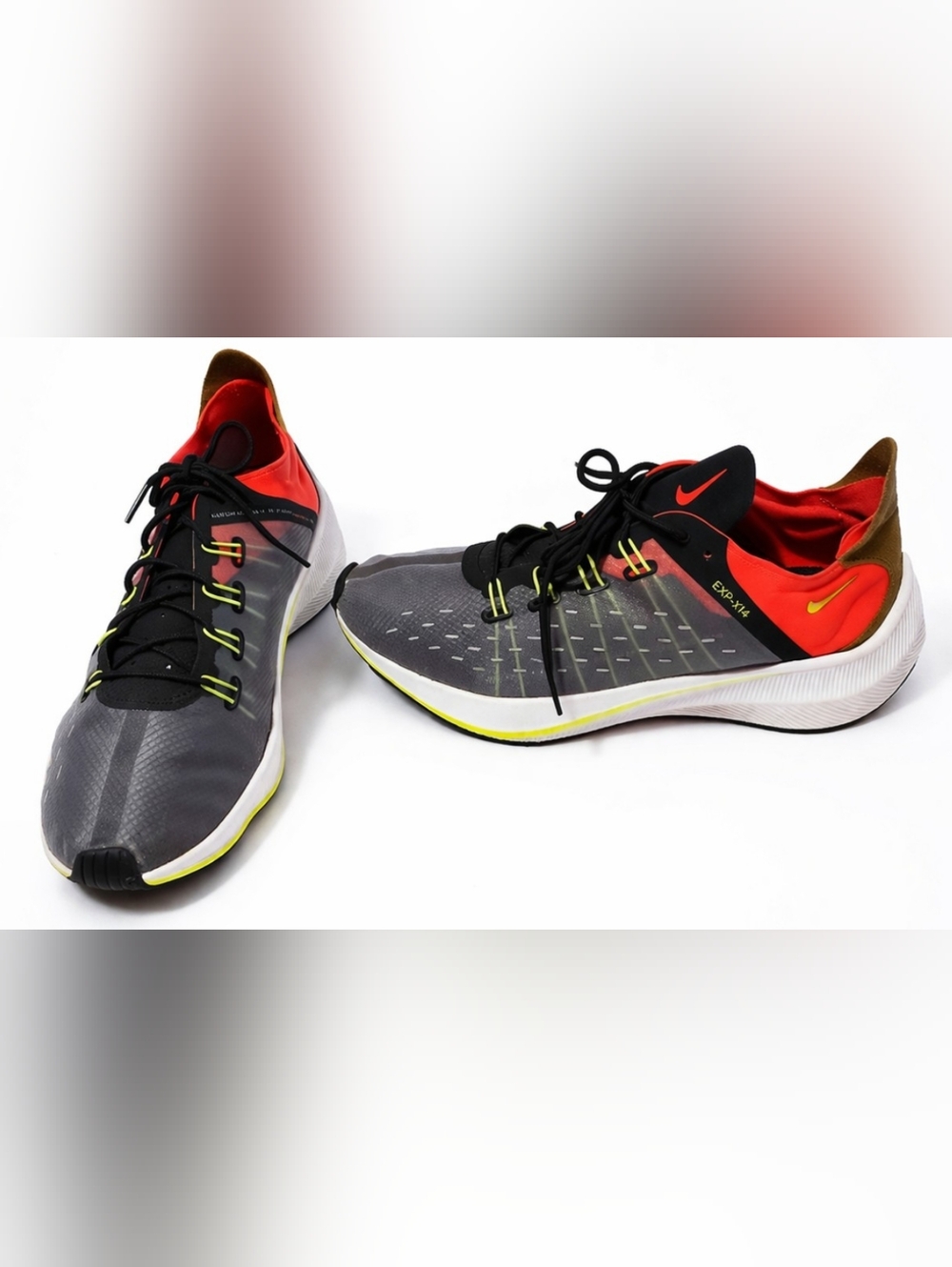 Nike  EXP-X14 Running Shoe AO154-001 Men’s Sz 10 Black/Volt/Solar Red-0